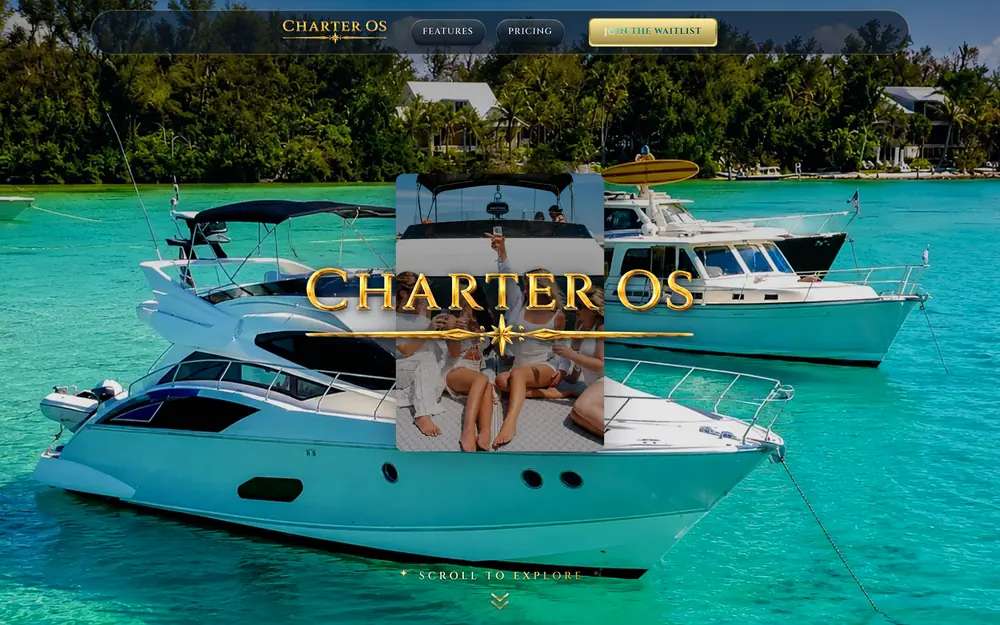 Charter OS website, built by Voreli AI